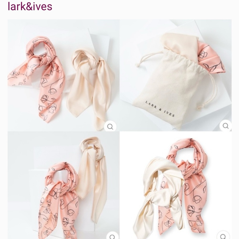 NWT Lark and Ives head scarf set